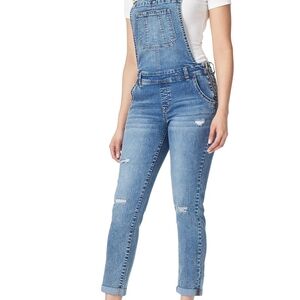 Wallflower Women's Classic Blue Jeans Overalls